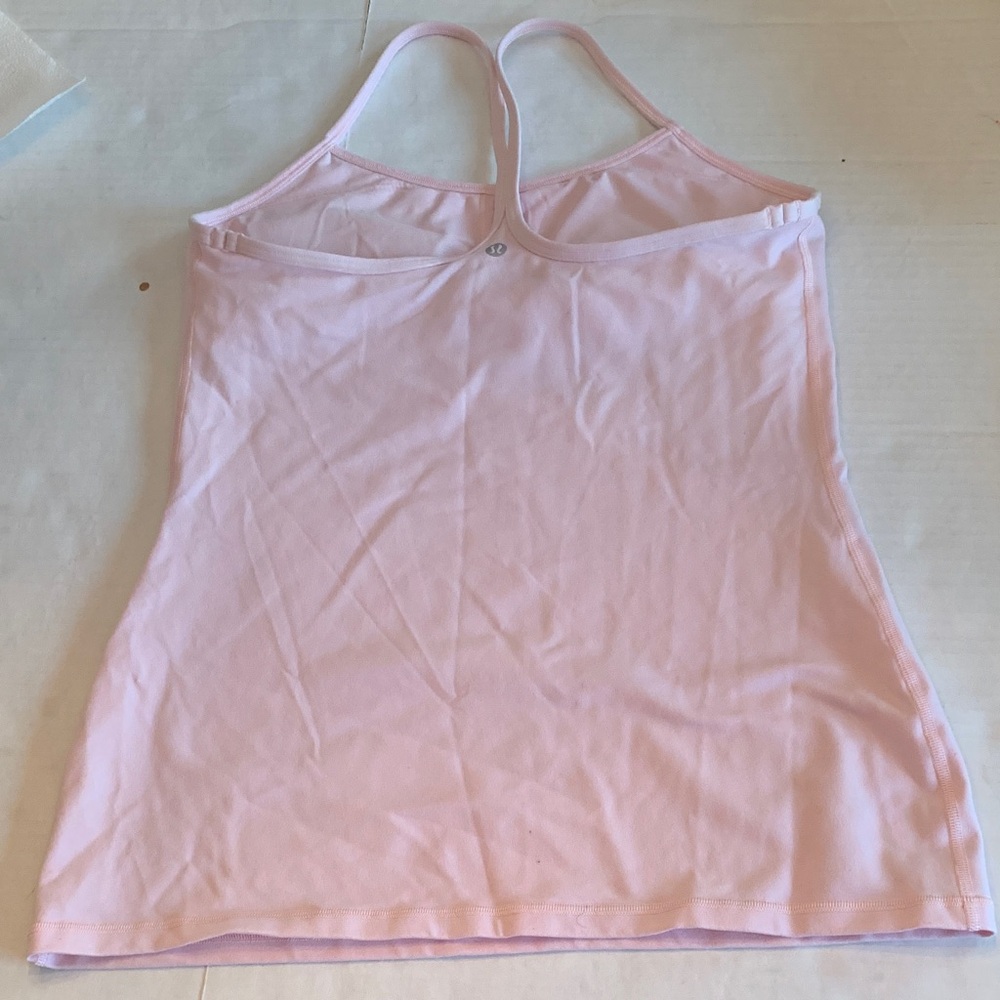 Lululemon Light Pink Y Tank size 10